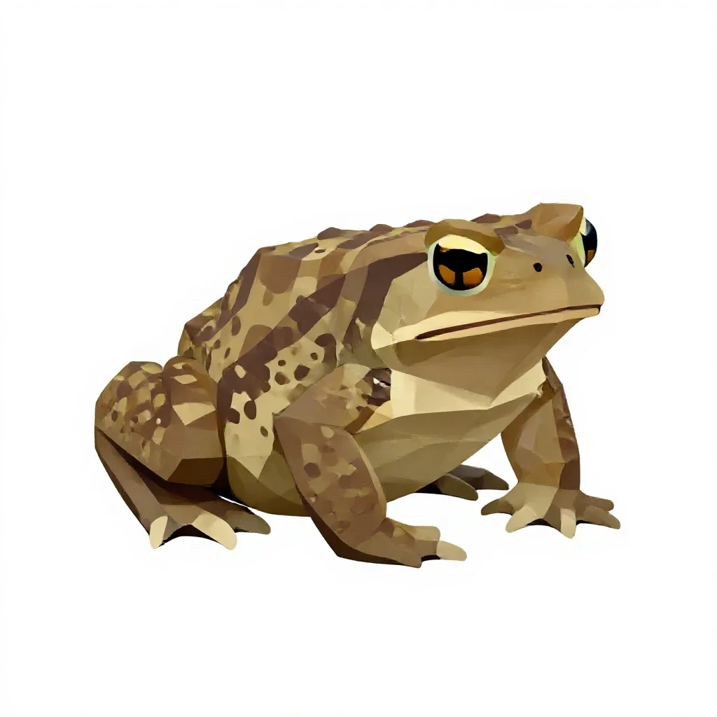 Bufo isolated on a white background
