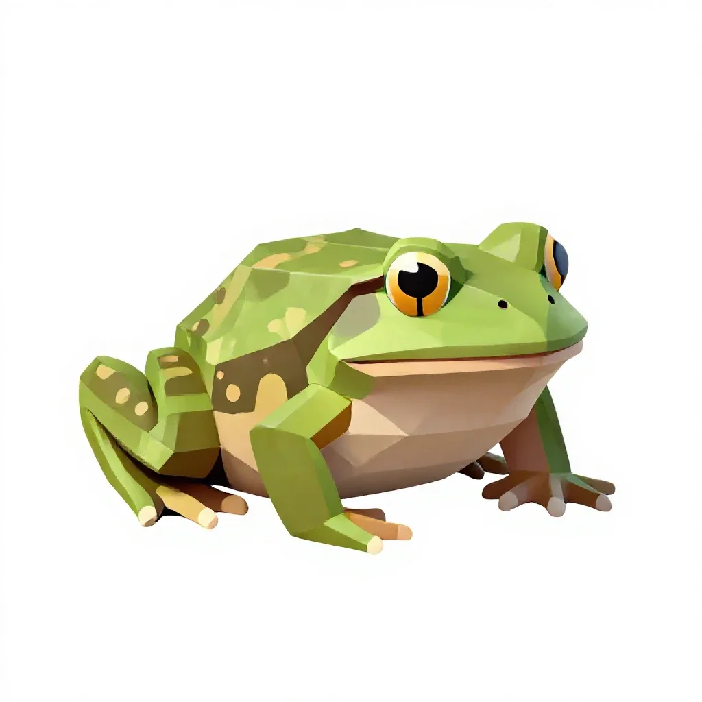 Bullfrog isolated on a white background