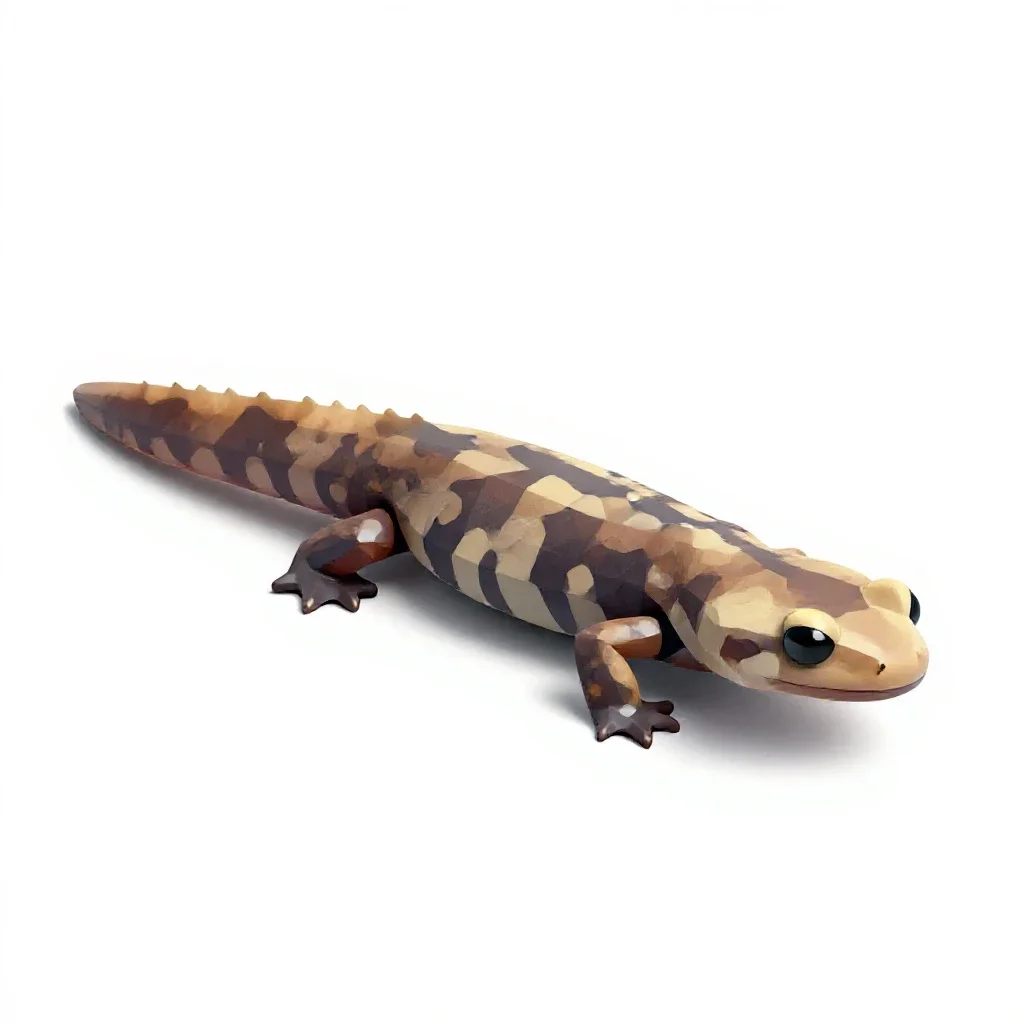 Caecilian isolated on a white background