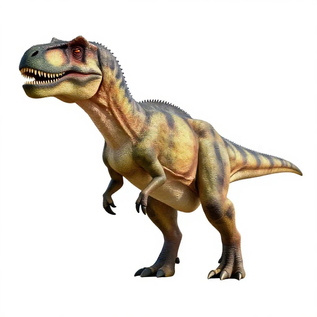 Carnosaur isolated on a white background