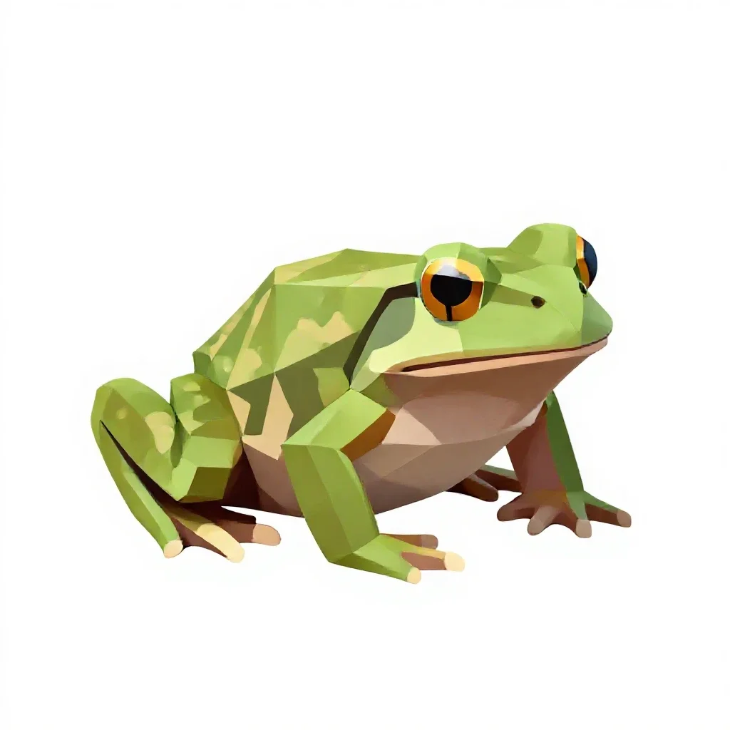 Cascades frog isolated on a white background