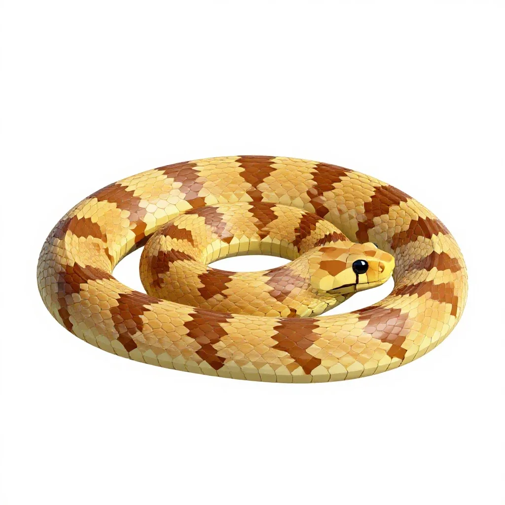 Chicken snake isolated on a white background