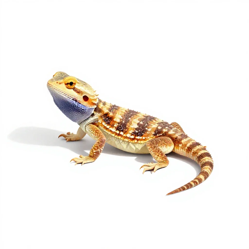 Chuckwalla isolated on a white background