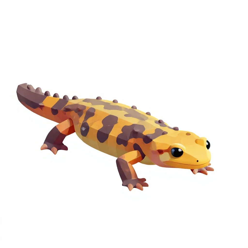 Climbing salamander isolated on a white background