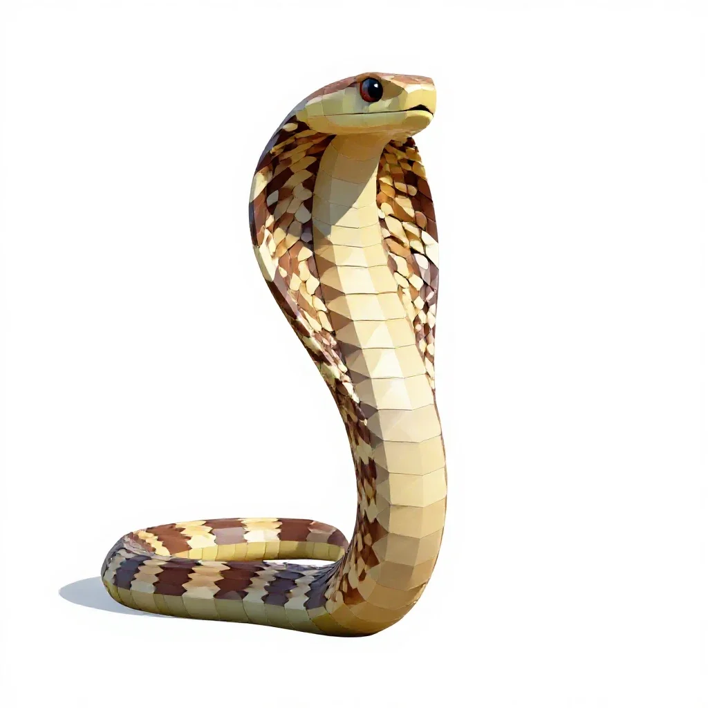Cobra isolated on a white background
