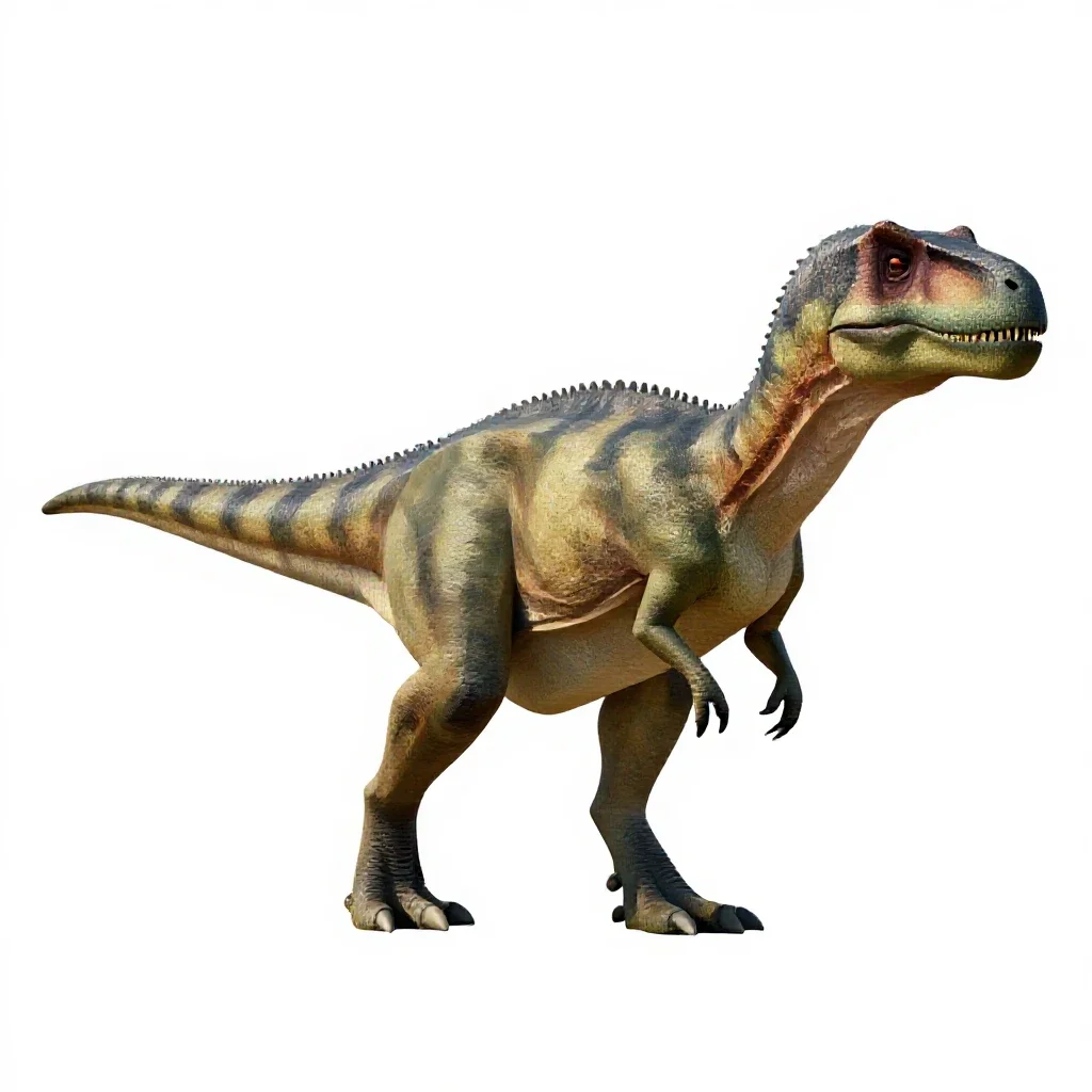 Coelophysis isolated on a white background