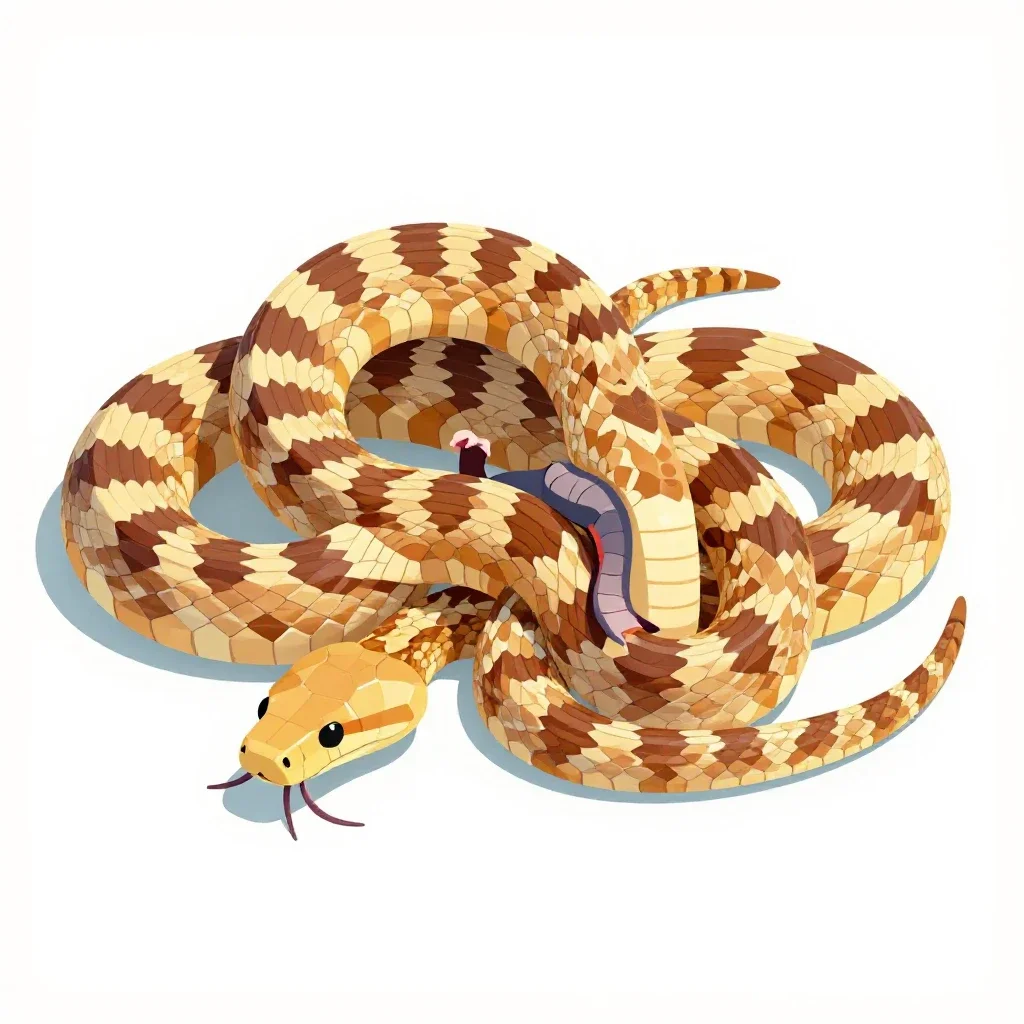 Constrictor isolated on a white background