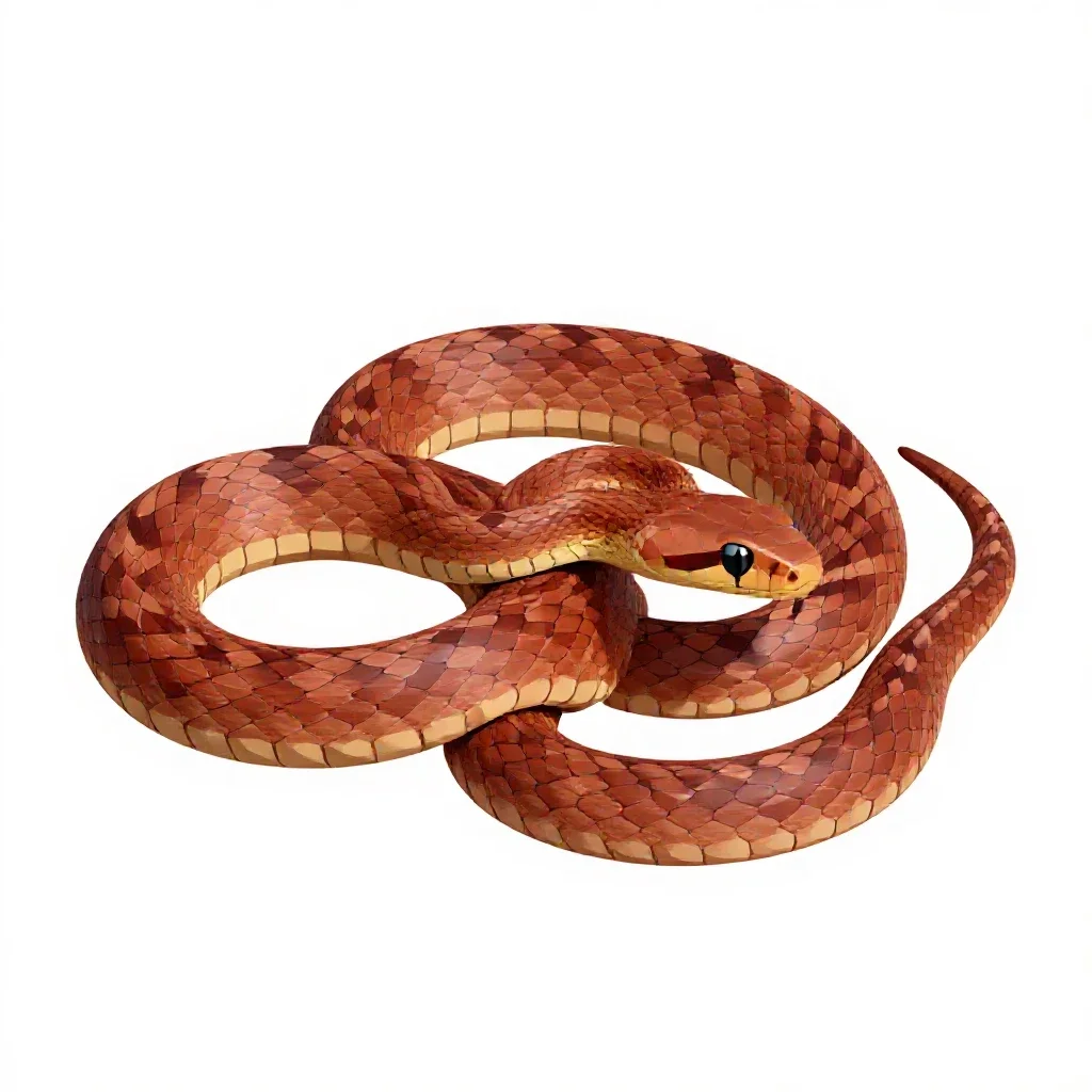 Copperhead isolated on a white background
