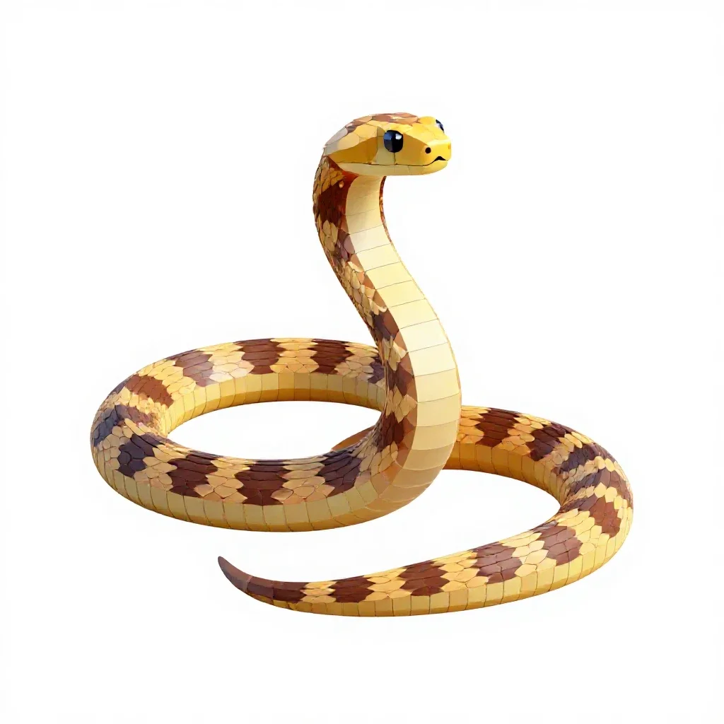 Coral snake isolated on a white background