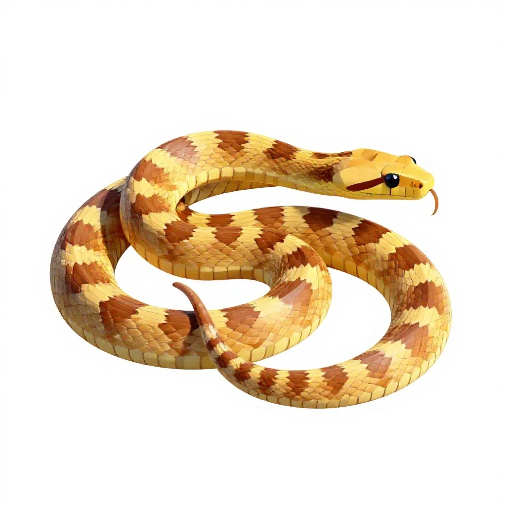 Corn snake isolated on a white background