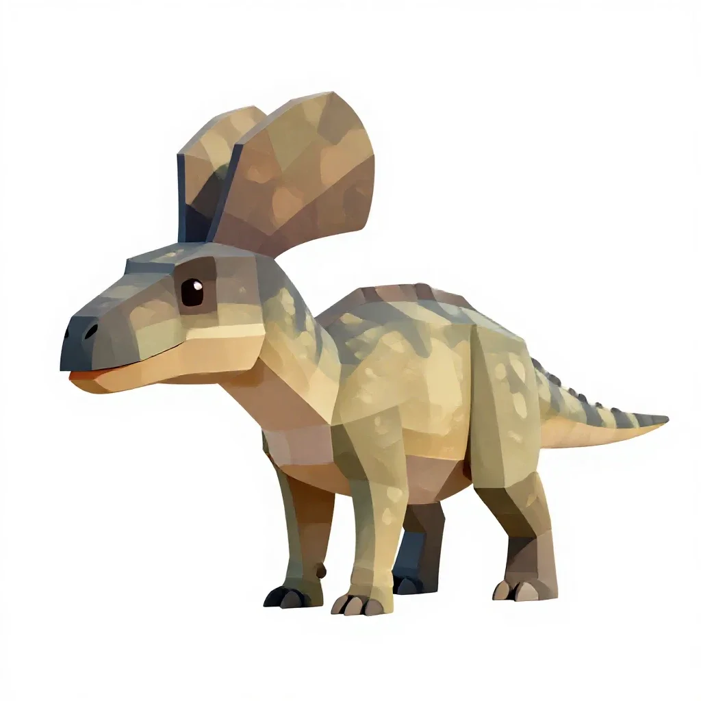 Corythosaur isolated on a white background
