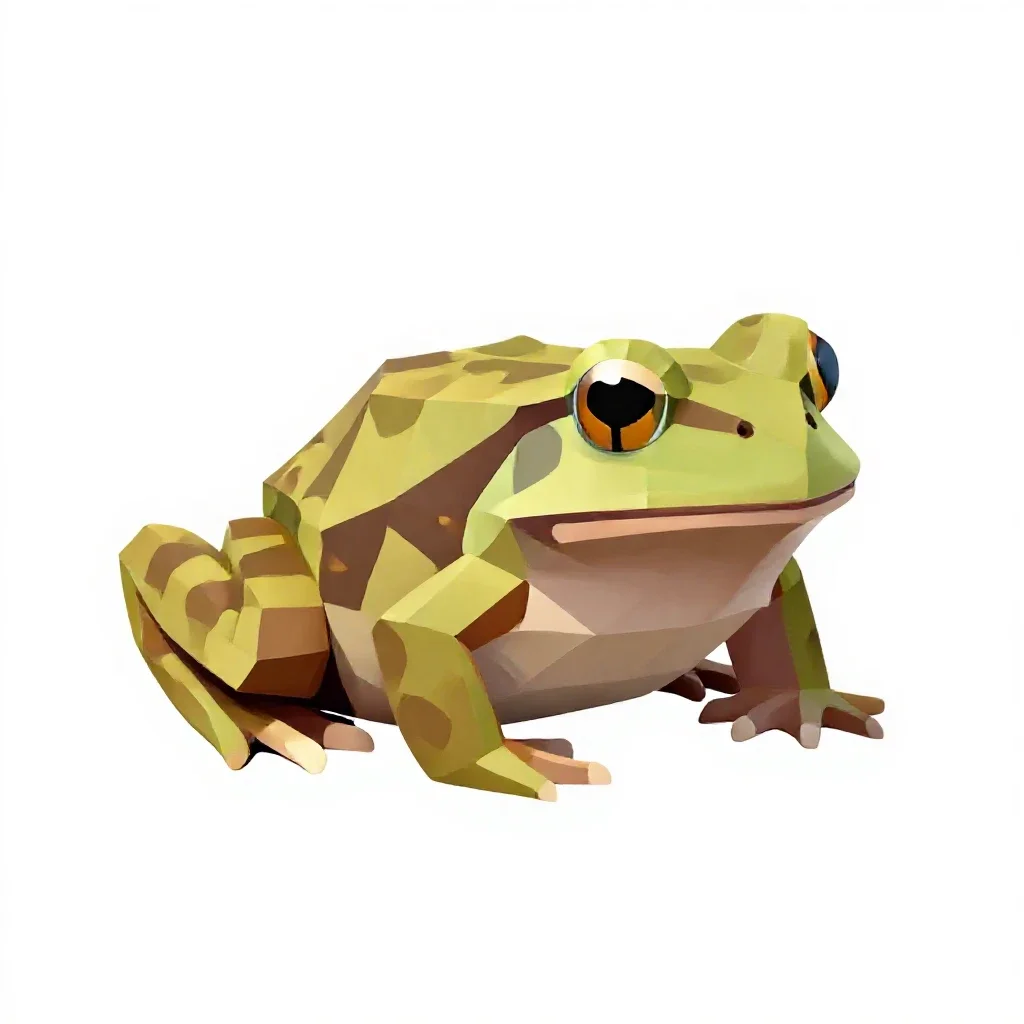 Crapaud isolated on a white background