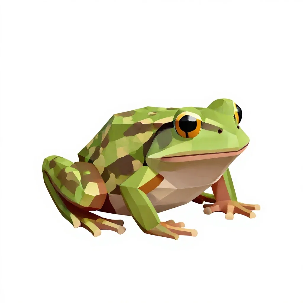 Cricket frog isolated on a white background