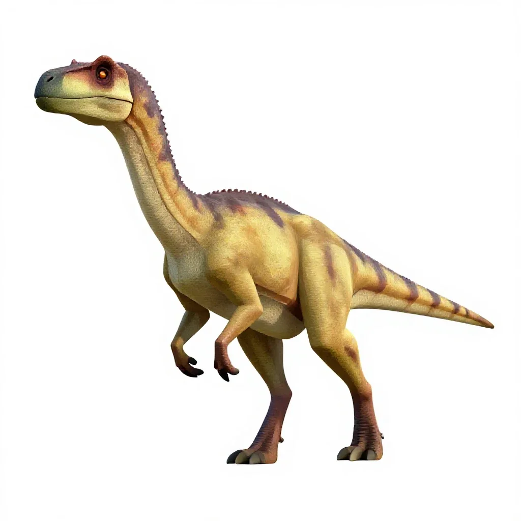 Deinocheirus isolated on a white background