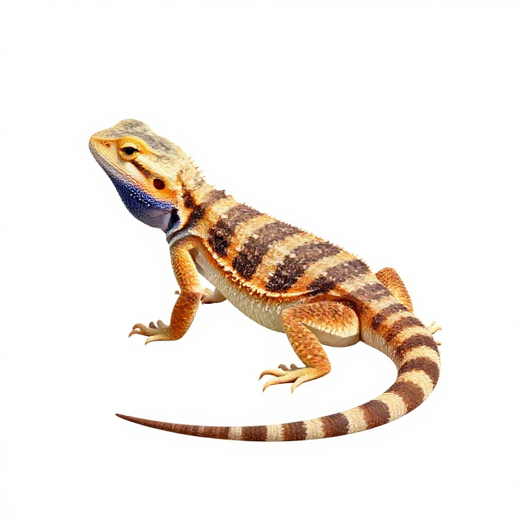 Desert iguana isolated on a white background