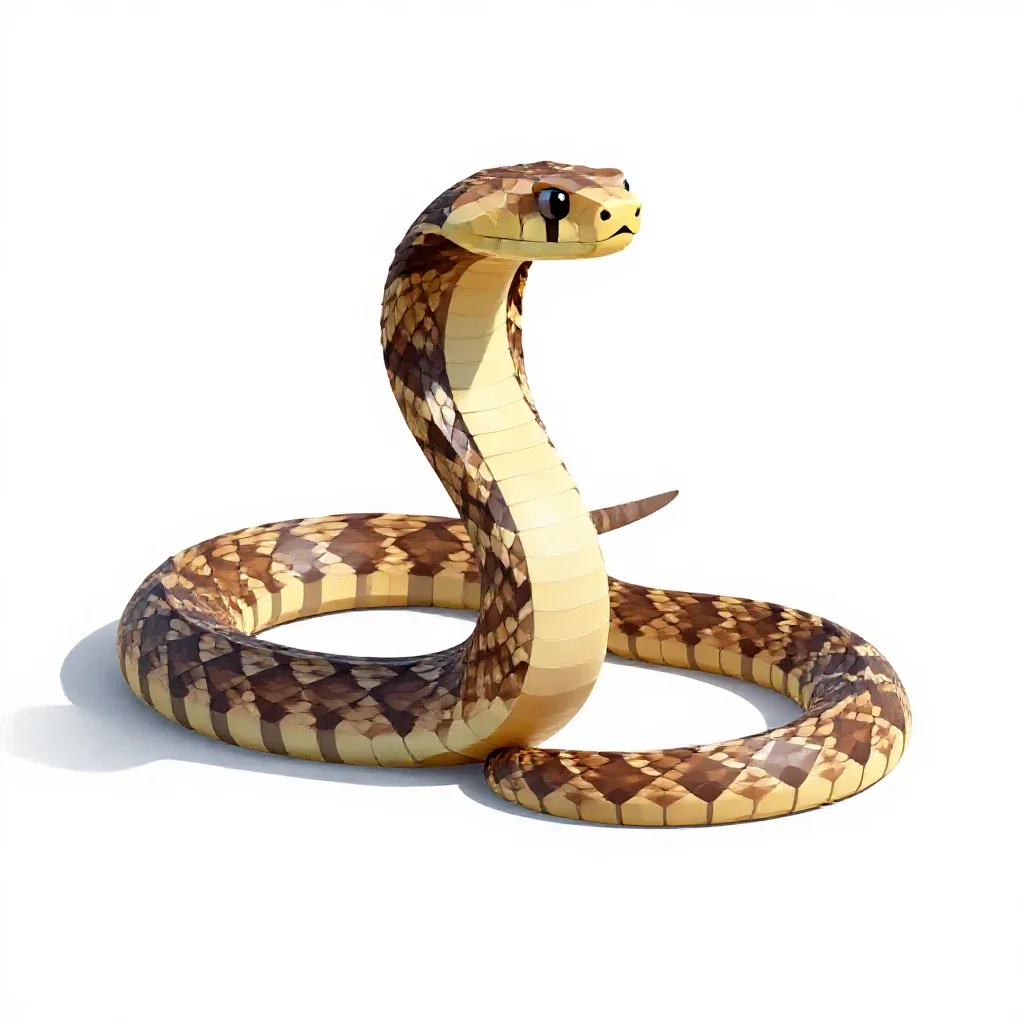 Diamondback isolated on a white background