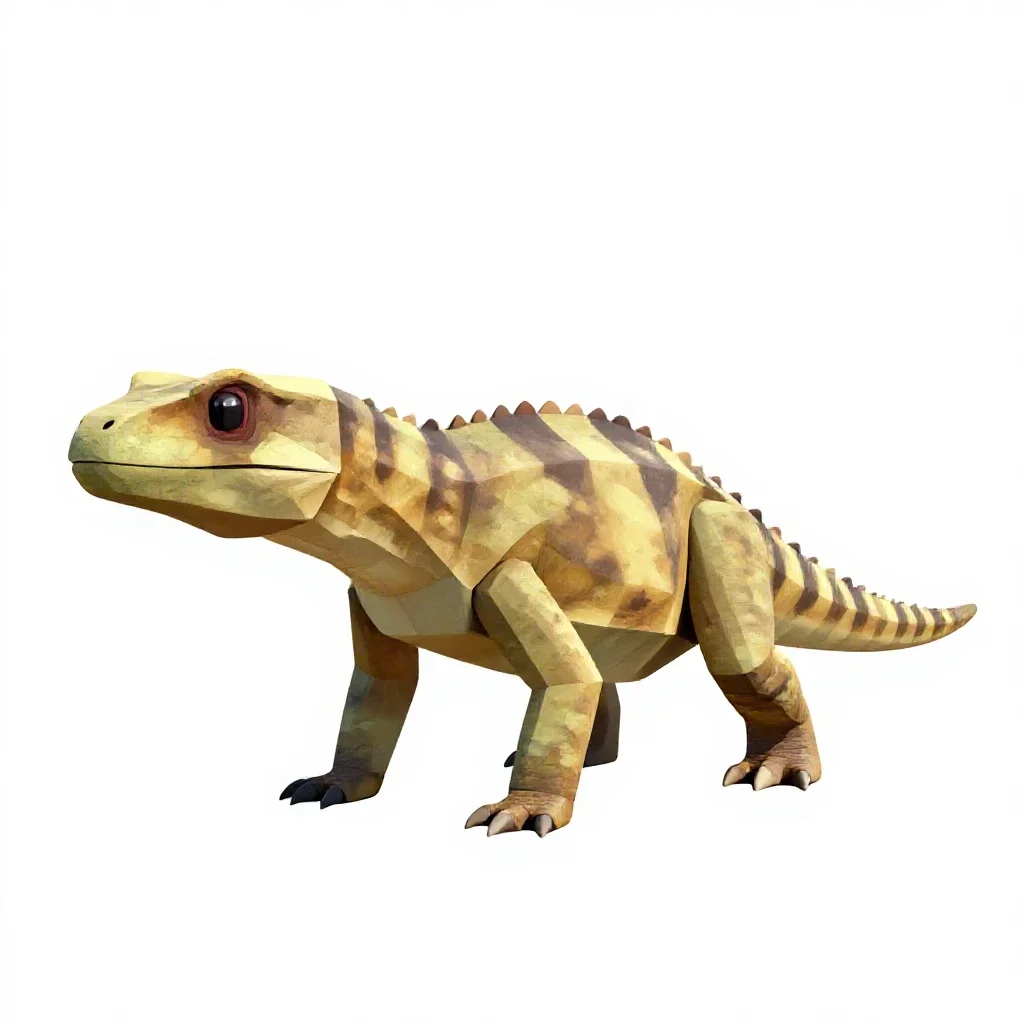 Diapsid isolated on a white background