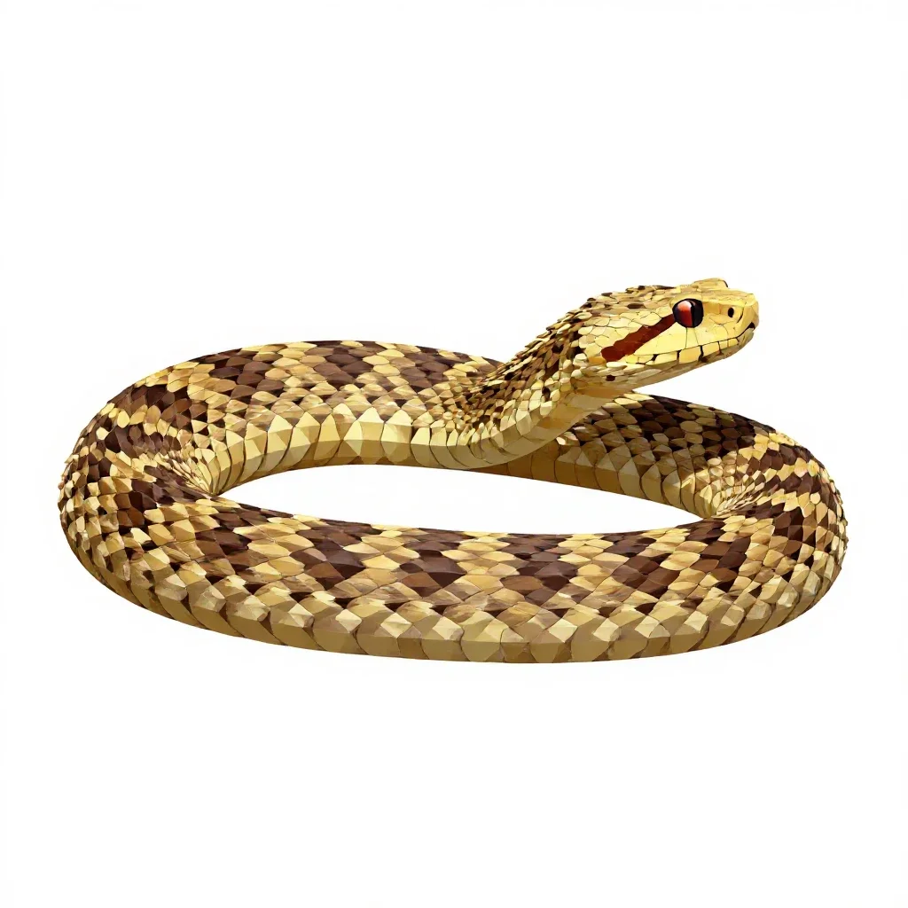 Fer-de-lance isolated on a white background