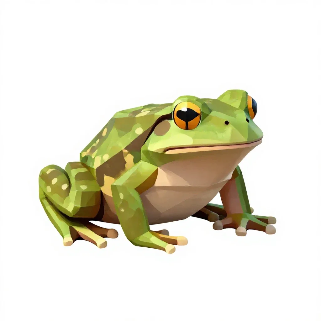 Frog isolated on a white background