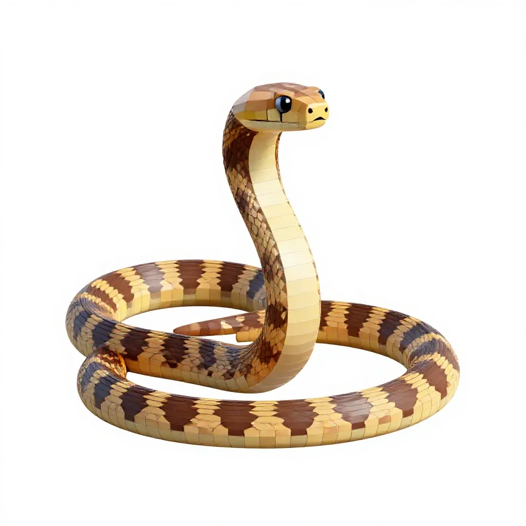 Garter snake isolated on a white background
