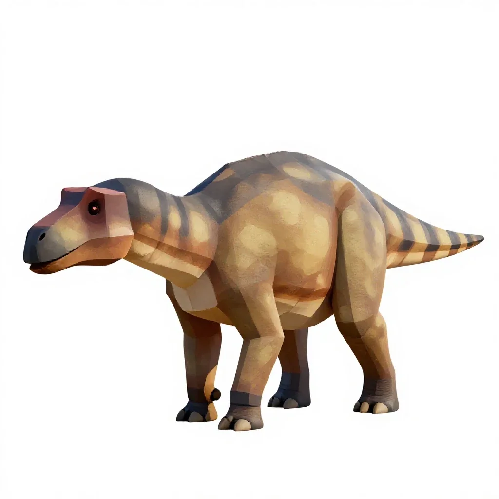 Hadrosaur isolated on a white background