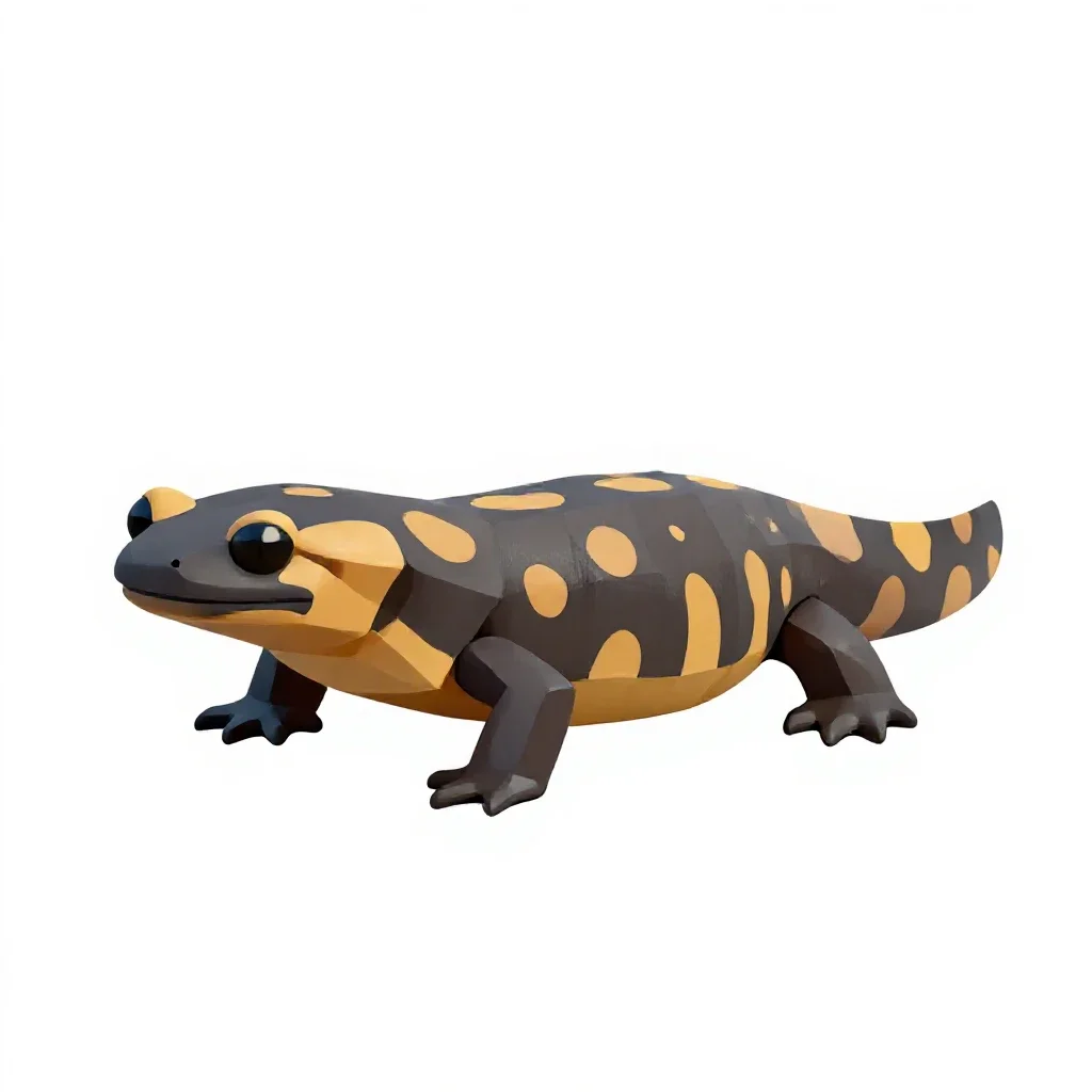 Hellbender isolated on a white background