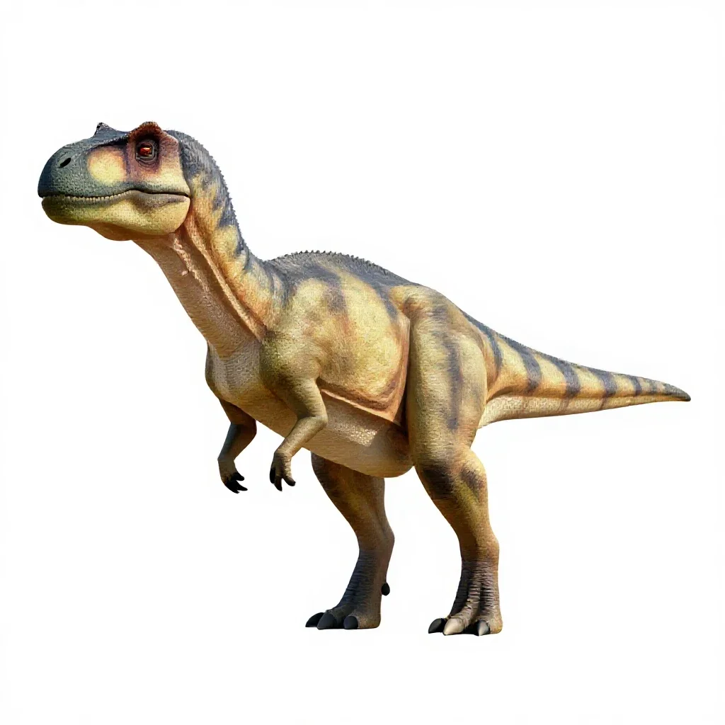 Herrerasaur isolated on a white background