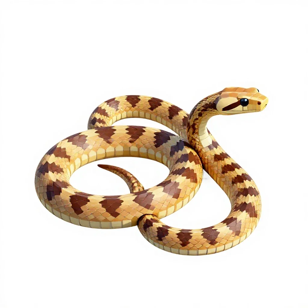 Hoop snake isolated on a white background