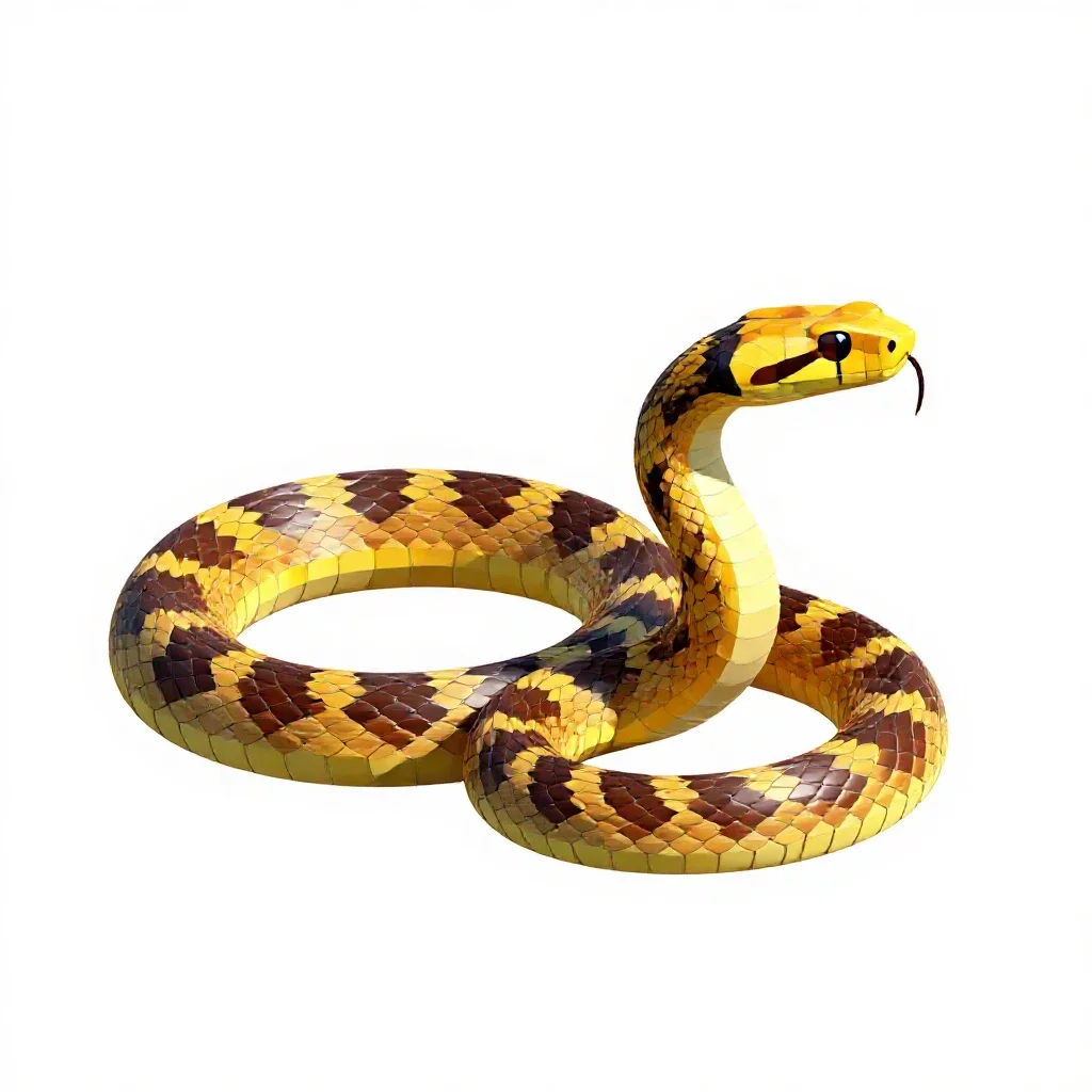 Krait isolated on a white background