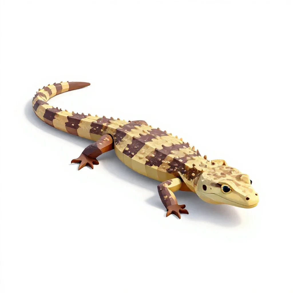 Legless lizard isolated on a white background