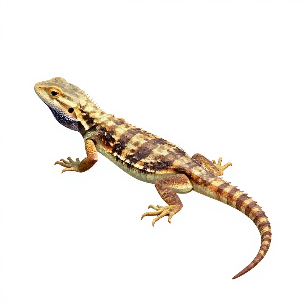 Lizard isolated on a white background