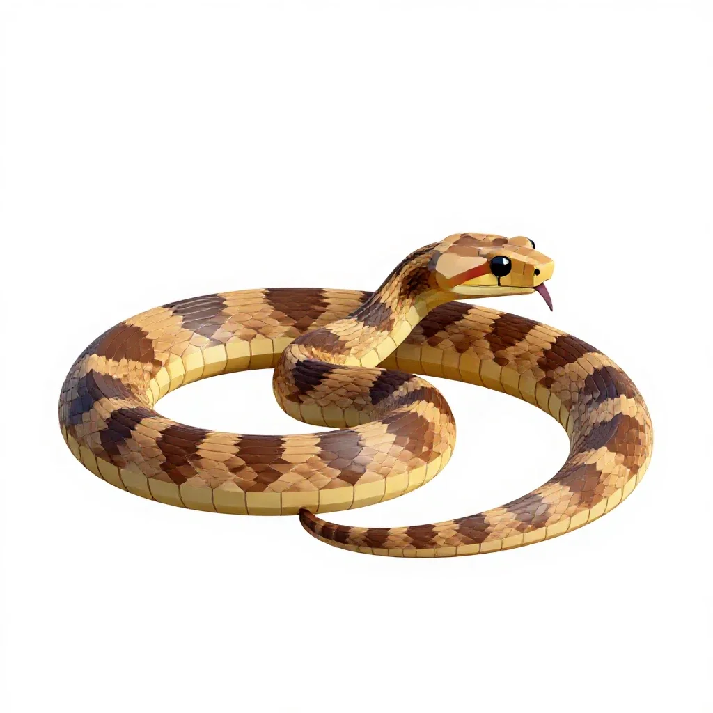 Mamba isolated on a white background