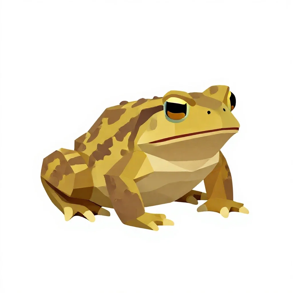 Midwife toad isolated on a white background
