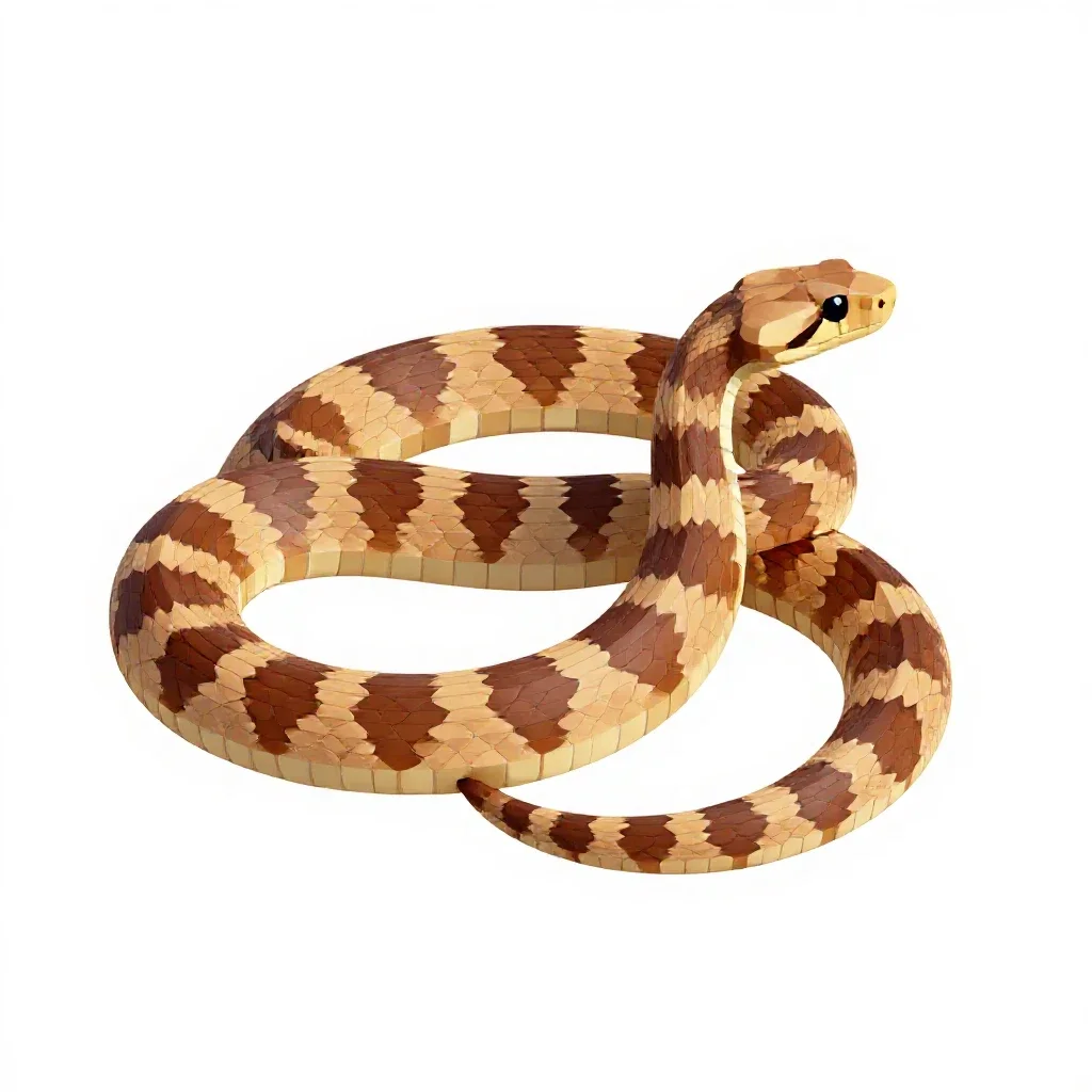 Milk snake isolated on a white background