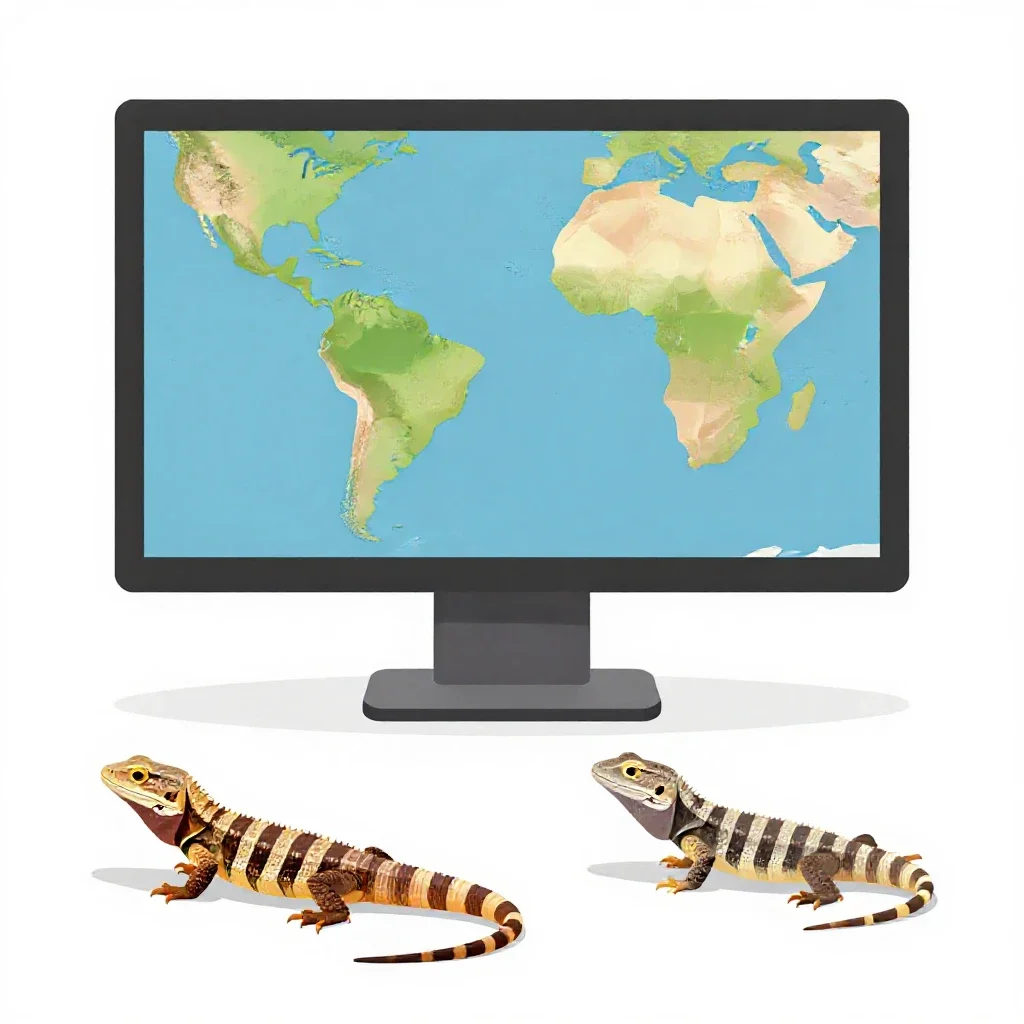 Monitor isolated on a white background