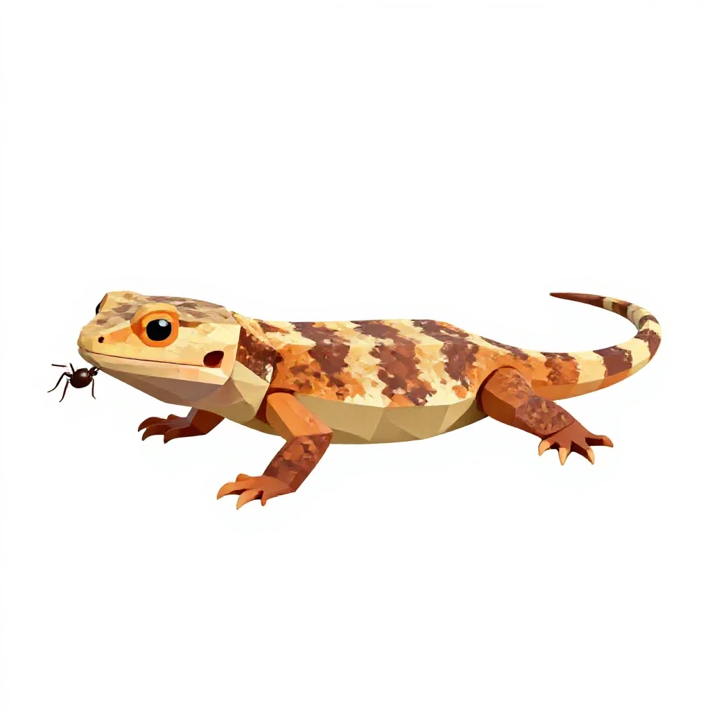 Mountain devil isolated on a white background