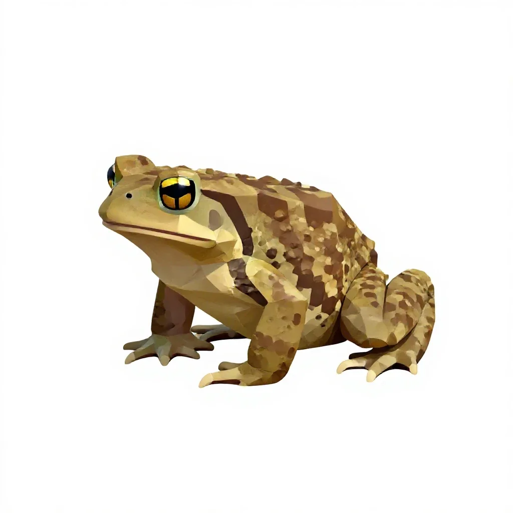 Natterjack isolated on a white background