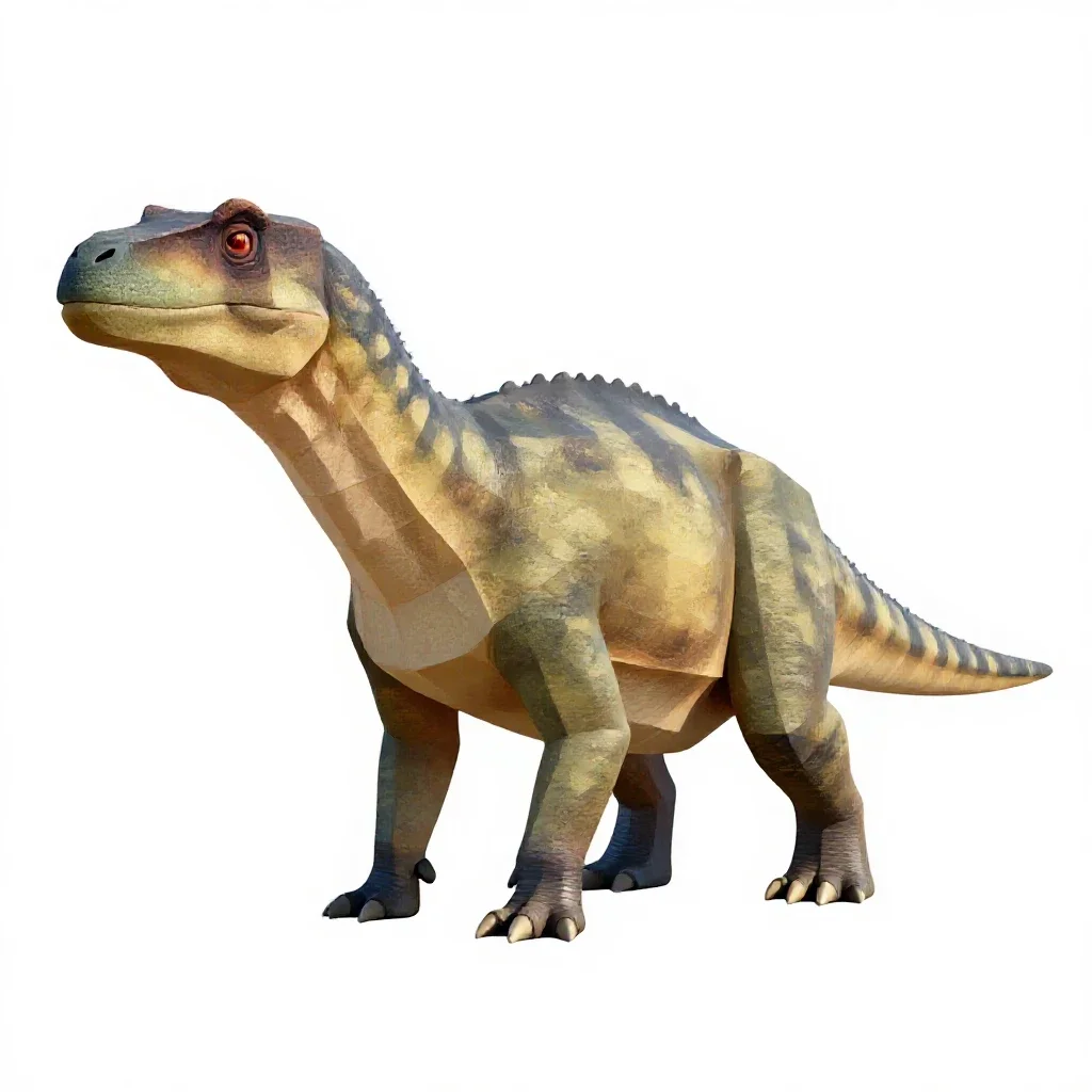 Nothosaur isolated on a white background
