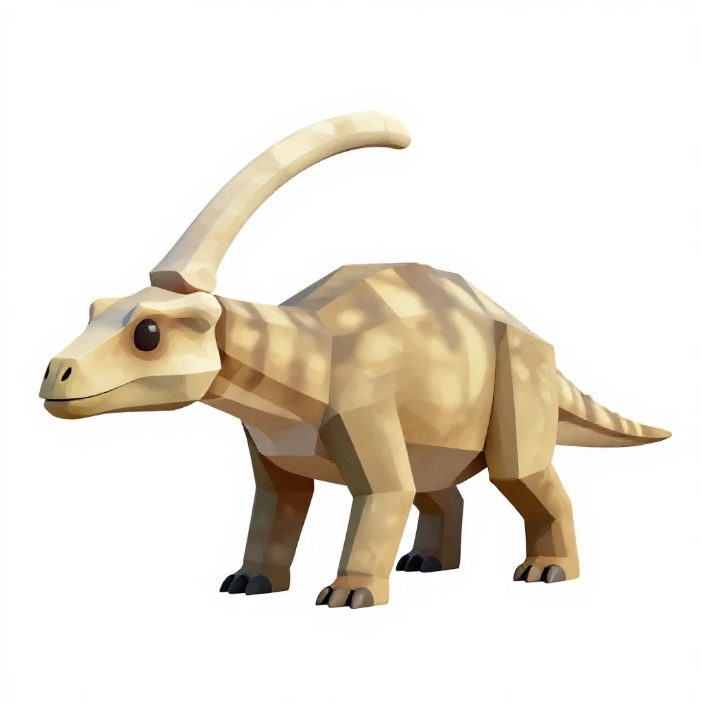 Pachycephalosaur isolated on a white background