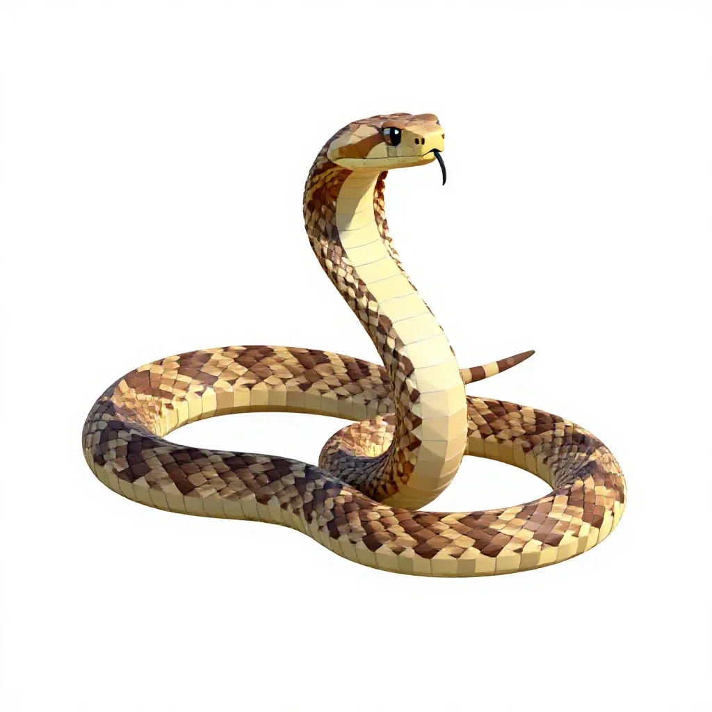 Prairie rattlesnake isolated on a white background