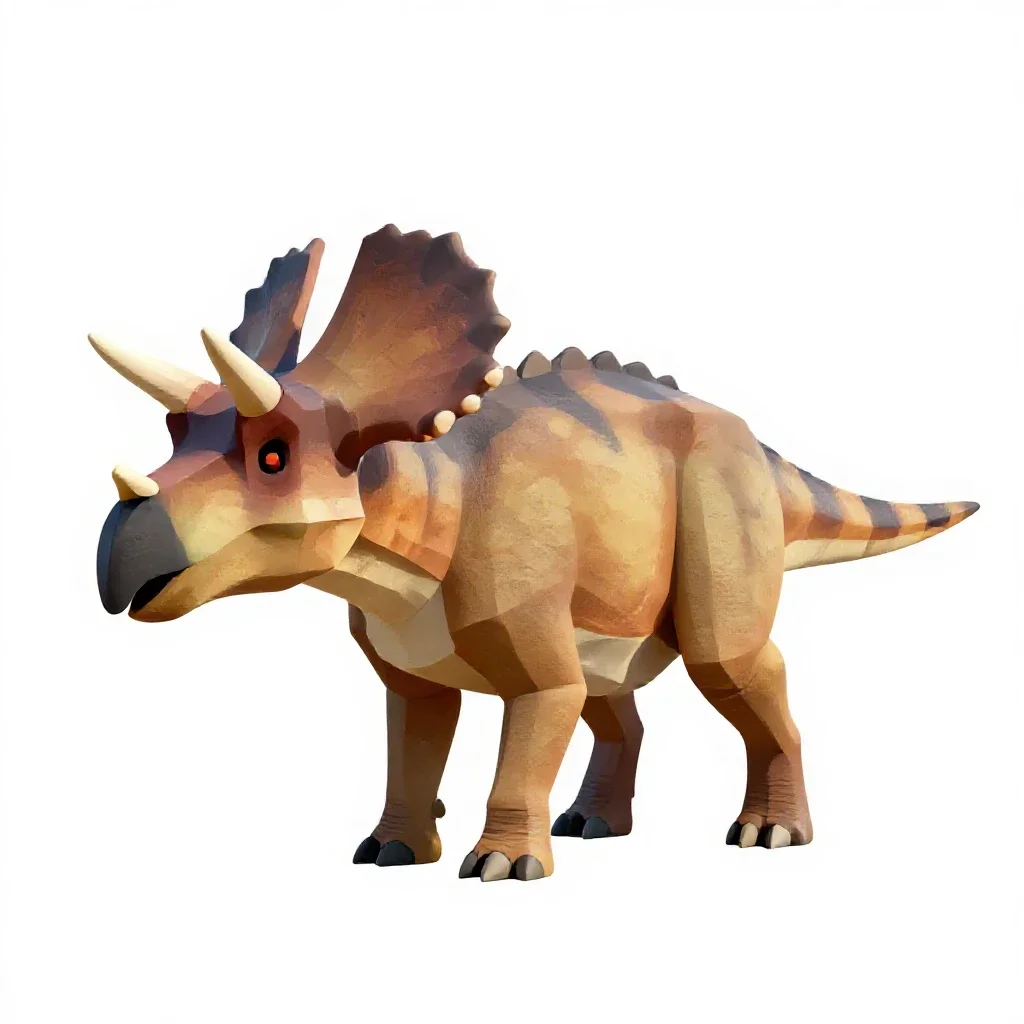 Protoceratops isolated on a white background