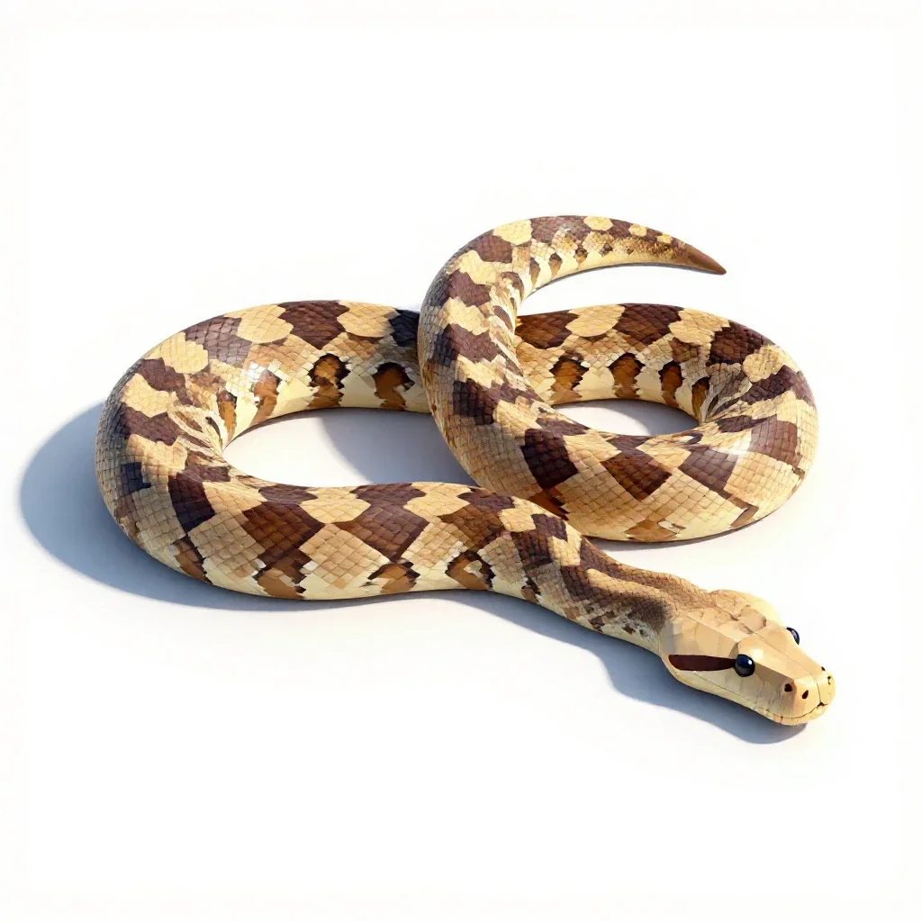 Python isolated on a white background
