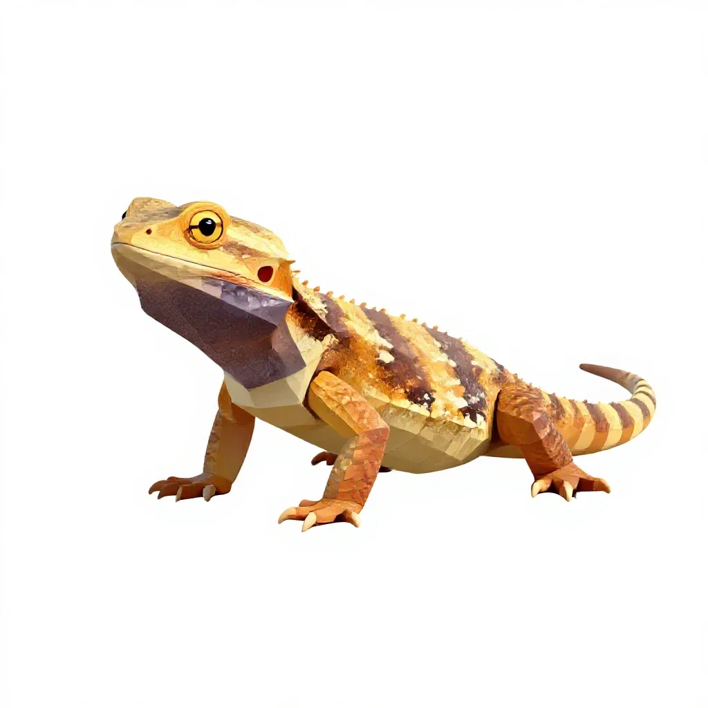 Reptile isolated on a white background