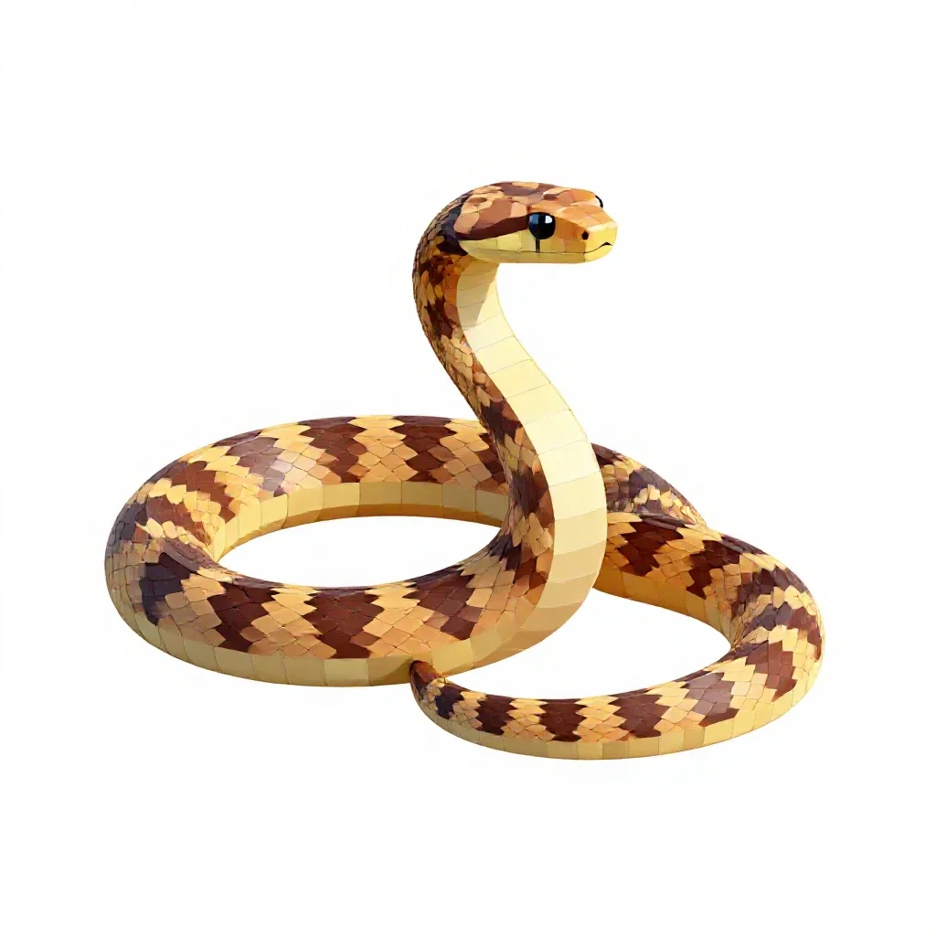 Ringneck snake isolated on a white background