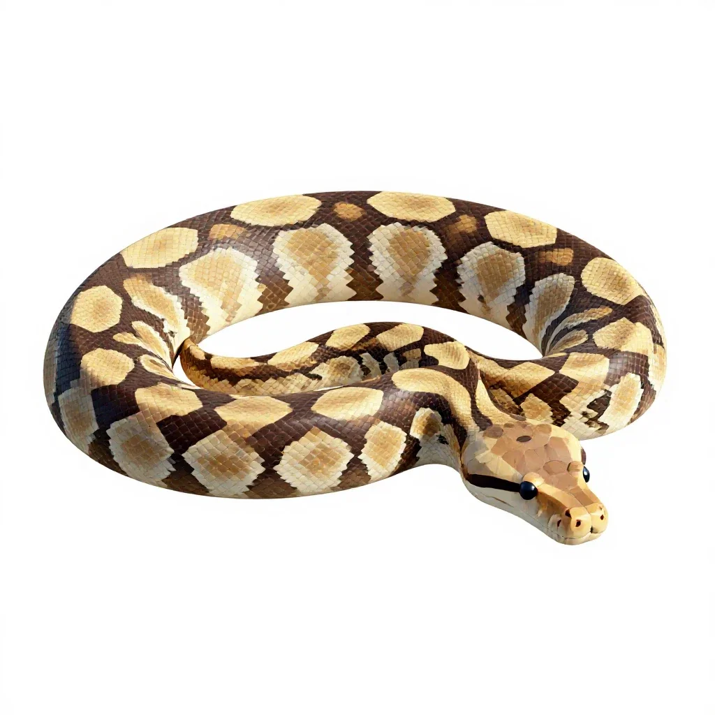 Rock python isolated on a white background