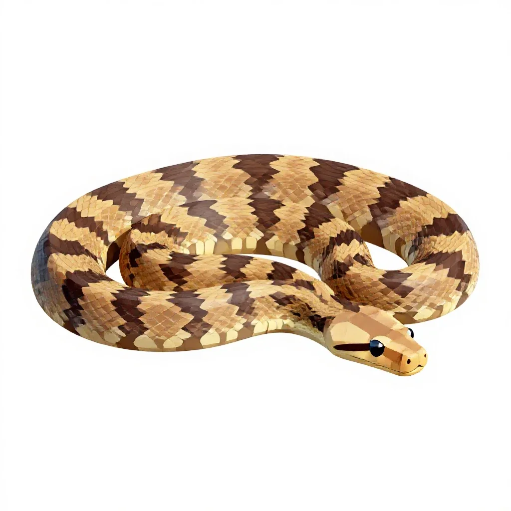 Rubber boa isolated on a white background