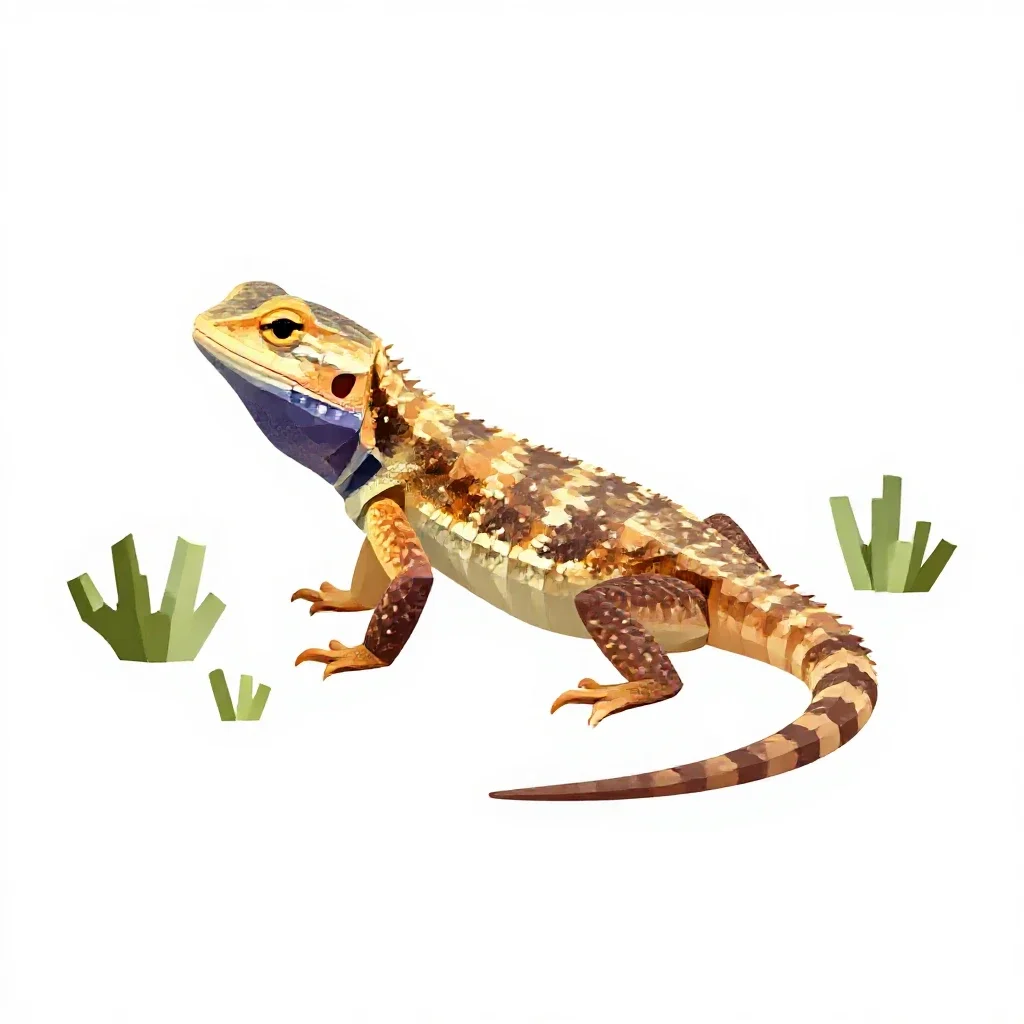 Sagebrush lizard isolated on a white background