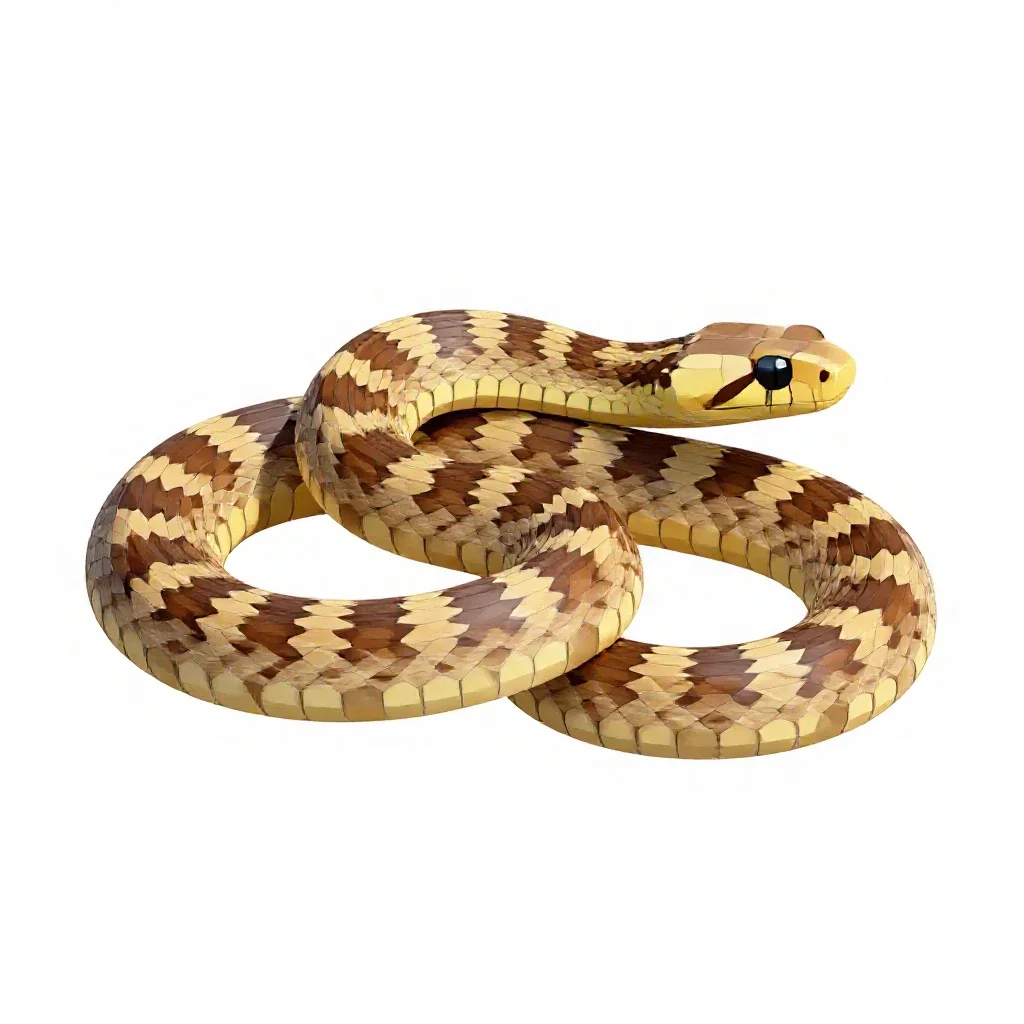Sand snake isolated on a white background