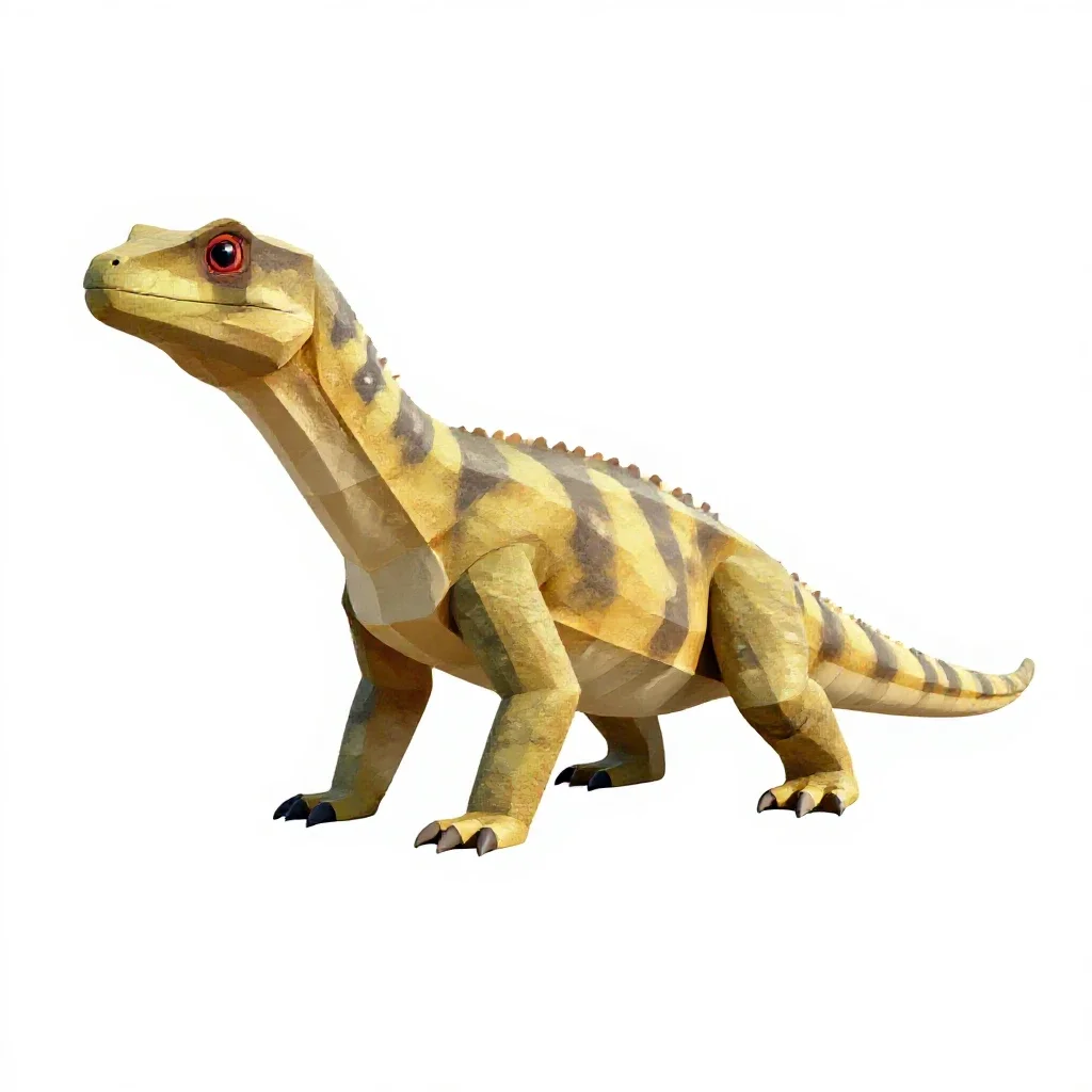 Saurian isolated on a white background