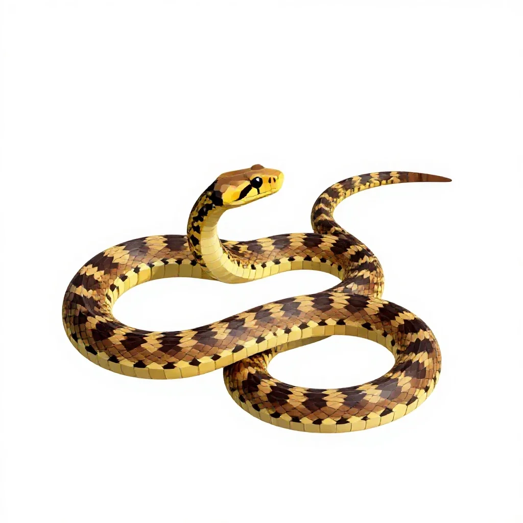 Sea snake isolated on a white background